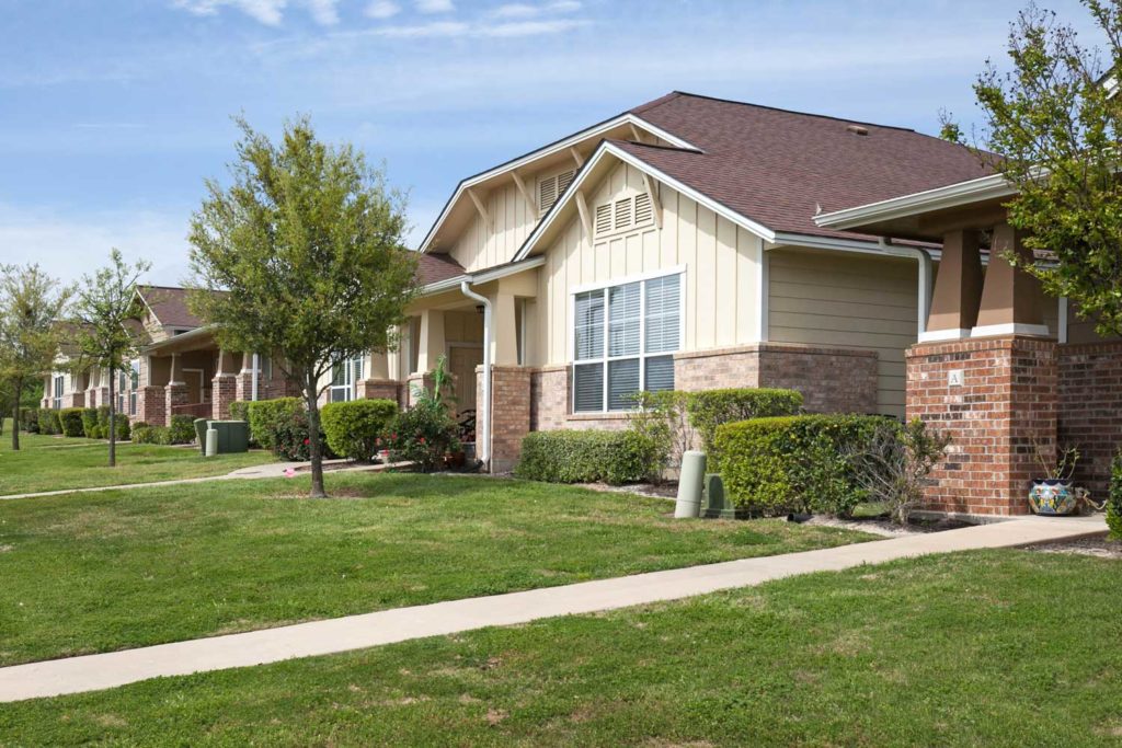 The Village at Creek Meadows; Two and Three Bedroom Pet Friendly Duplex Apartments for rent in College Station, TX near TAMU Texas A&M University