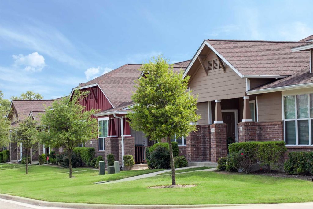 The Village at Creek Meadows; Two and Three Bedroom Pet Friendly Duplex Apartments for rent in College Station, TX near TAMU Texas A&M University