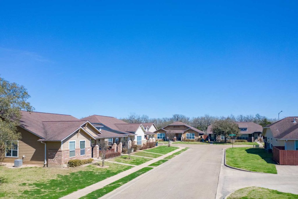 The Village at Creek Meadows; Two and Three Bedroom Pet Friendly Duplex Apartments for rent in College Station, TX near TAMU Texas A&M University